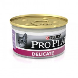 ПРО ПЛАН Консервы Purina Pro Plan Delicate для кошек с чувствительным пищеварением, индейка, банка, 85 г
